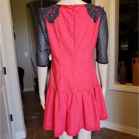 Vintage ‎ hand  made mini dress - Picture 5 of 11